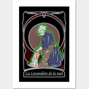 La lavandiere de la nuit - folklore francais Posters and Art